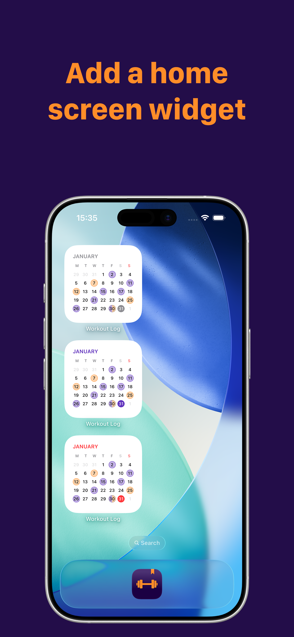Widget – light mode