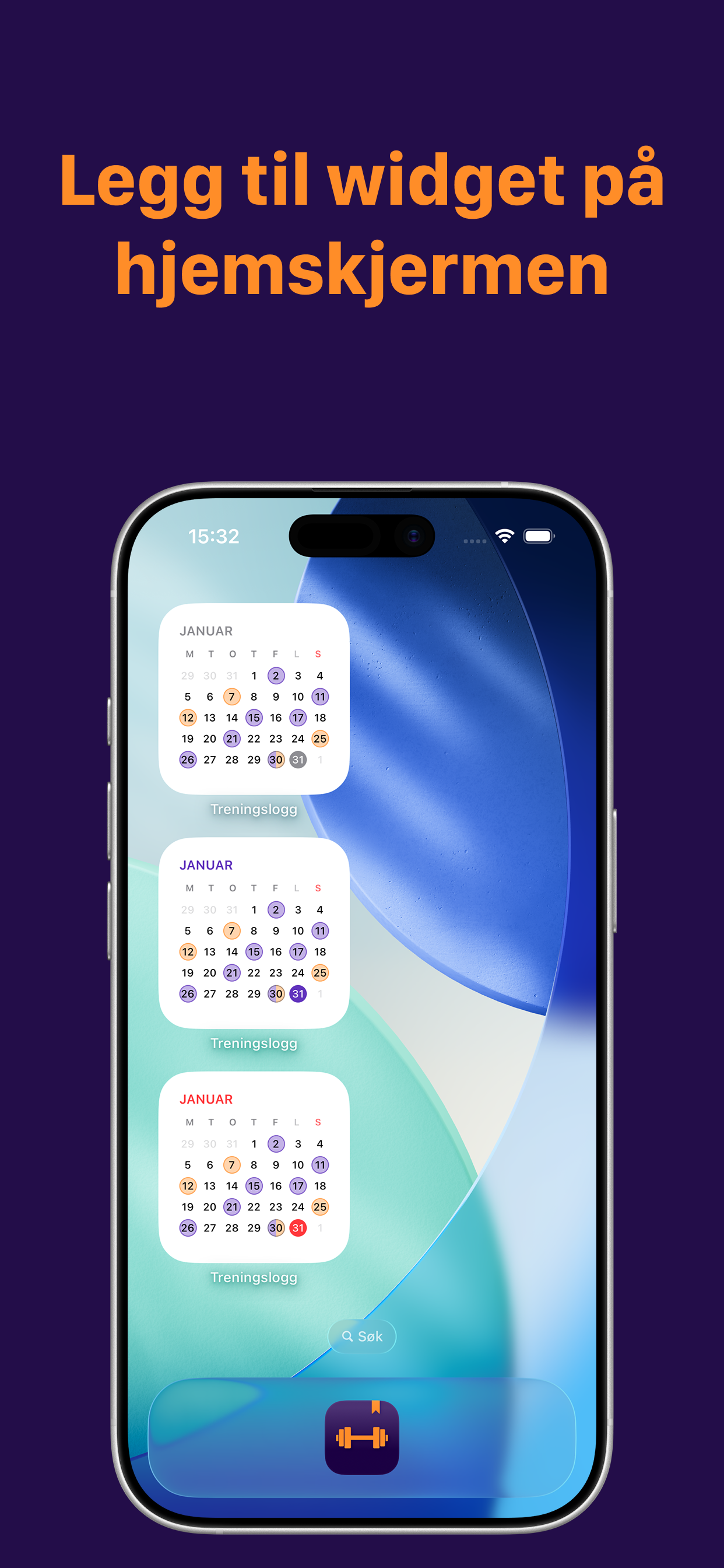 Widget – lys modus